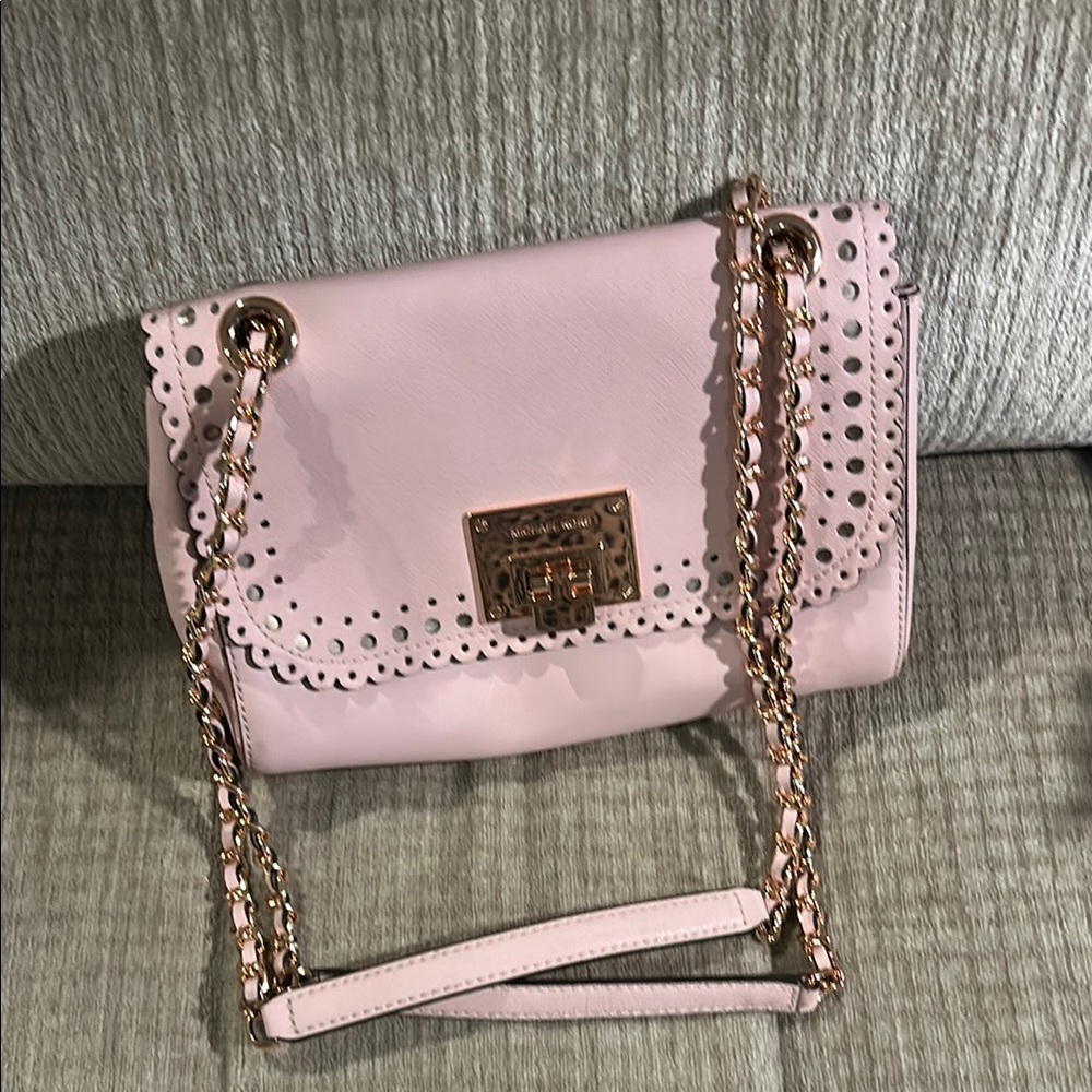 Michael Kors violet Vivian braided chain, Crossbody bag 13 inch or 24 inch drop - Picture 3 of 11